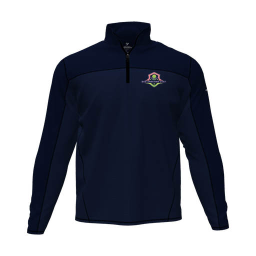 [CUS-DFW-QTRZ-PER-LSL-NVY-AS-LOGO2] Quarter Zip Pullover (Adult S, Navy, Logo 2)