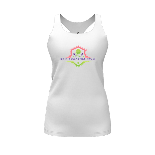 [FT0TRBWH-FYS-LOGO2] Decker Racerback Tank Top (Female Youth S, White, Logo 2)