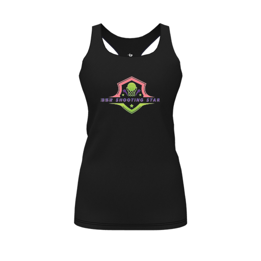 [FT0TRBBK-FYS-LOGO2] Decker Racerback Tank Top (Female Youth S, Black, Logo 2)