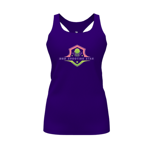 [FT0TRBPP-FYS-LOGO2] Decker Racerback Tank Top (Female Youth S, Purple, Logo 2)