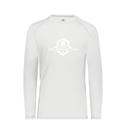 [6845.005.S-LOGO1] Men's SoftTouch Long Sleeve (Adult S, White, Logo 1)