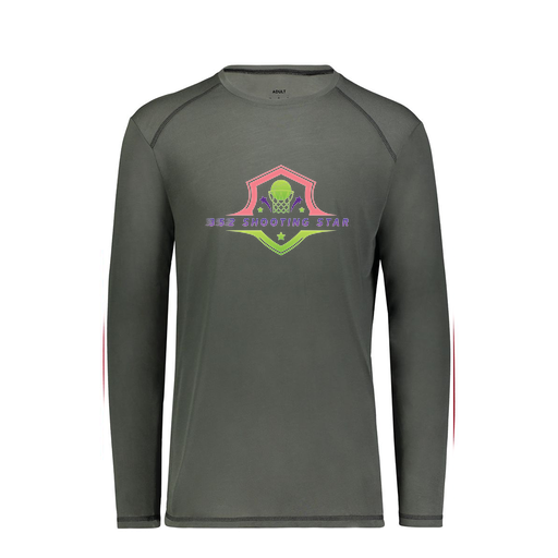 [6845.98D.S-LOGO2] Men's SoftTouch Long Sleeve (Adult S, Gray, Logo 2)