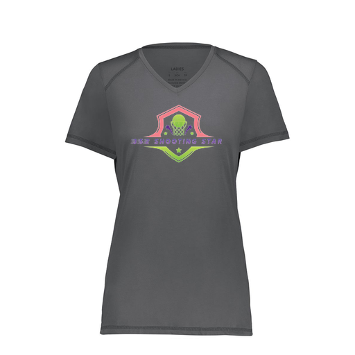 [6844.98D.XS-LOGO2] Women's SoftTouch Short Sleeve (Female Adult XS, Gray, Logo 2)