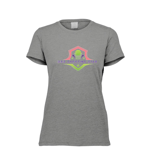 [FTSCUBGY-FAXS-LOGO2] Decker Women's Tri-Blend T-Shirt - Short Sleeve (Female Adult XS, Gray, Logo 2)