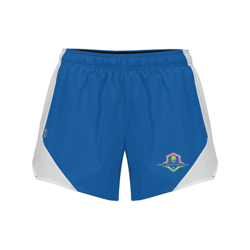 [229489.H02.S-LOGO2] Girls Olympus Shorts (Female Youth S, Royal, Logo 2)