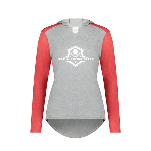 [6902.27V.XS-LOGO1] Ladies Vintage Hoodie (Female Adult XS, Red, Logo 1)