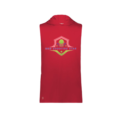 [222590.083.XS-LOGO2] Men's CoolDry Sleeveless Hoodie (Adult XS, Red, Logo 2)