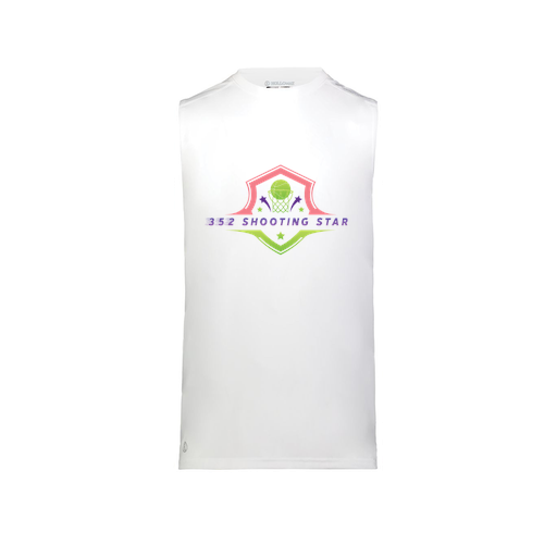 [222593.005.S-LOGO2] Men's CoolDry TankTop (Adult S, White, Logo 2)