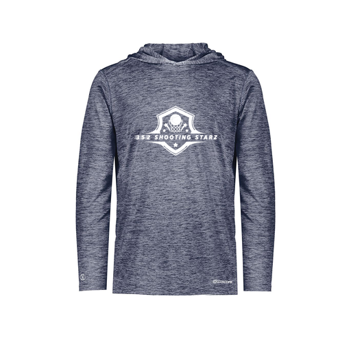 [FOLHCGNV-AS-LOGO1] Decker Men's Charge Hoodie (Adult S, Navy, Logo 1)