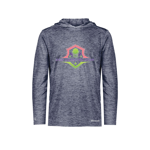 [FOLHCGNV-YS-LOGO2] Decker Youth Charge Hoodie (Youth S, Navy, Logo 2)