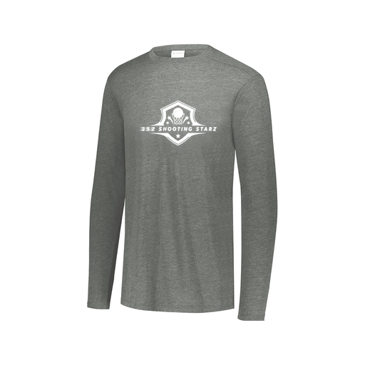 [FTLCUBGY-AXS-LOGO1] Decker Men's Tri-Blend T-Shirt - Long Sleeve (Adult XS, Gray, Logo 1)