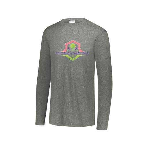 [FTLCUBGY-AXS-LOGO2] Decker Men's Tri-Blend T-Shirt - Long Sleeve (Adult XS, Gray, Logo 2)