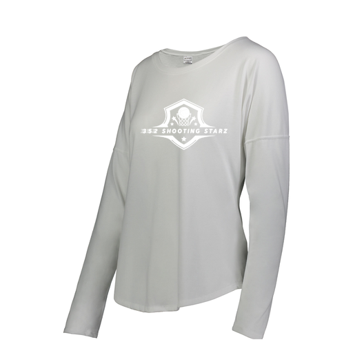 [FTLCUBWH-FAS-LOGO1] Decker Women's Tri-Blend T-Shirt - Long Sleeve (Female Adult S, White, Logo 1)