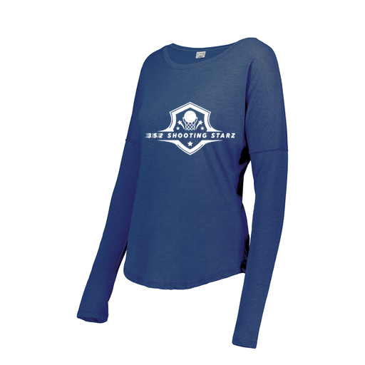 [FTLCUBRY-FAS-LOGO1] Decker Women's Tri-Blend T-Shirt - Long Sleeve (Female Adult S, Royal, Logo 1)