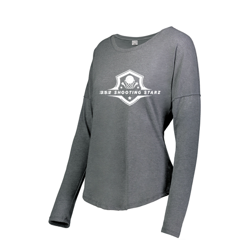 [FTLCUBGY-FAS-LOGO1] Decker Women's Tri-Blend T-Shirt - Long Sleeve (Female Adult S, Gray, Logo 1)
